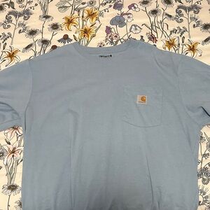 Carhartt Men's Light Blue Short Sleeve Tee